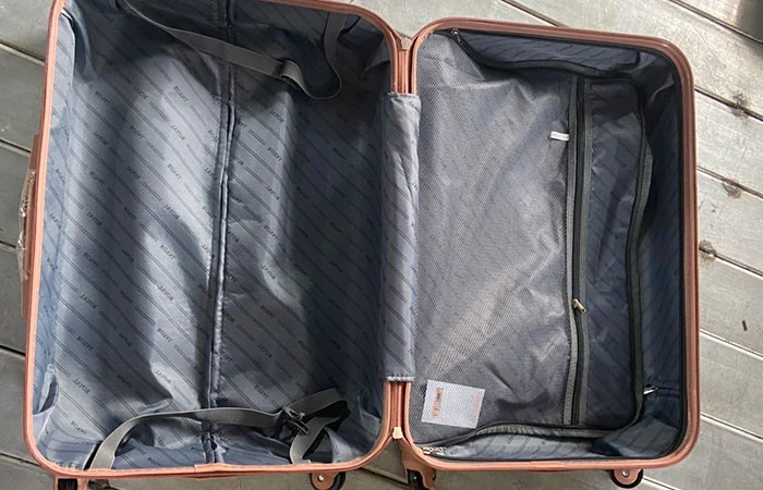 Three Quarters Diagonal Stripe Abs Luggage