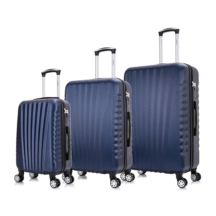 ABS-bagage met stralende strepen